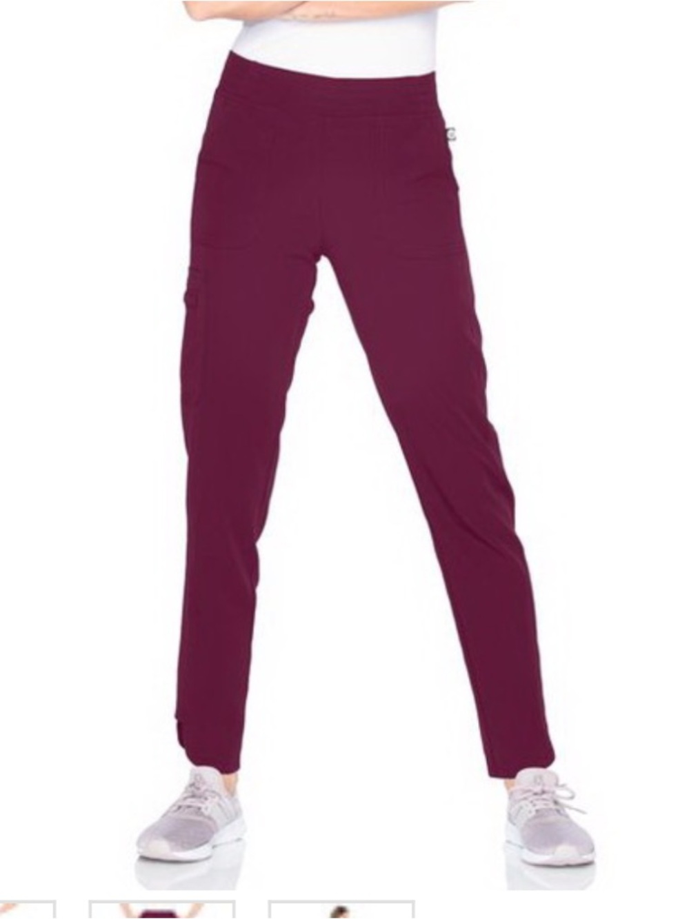 Landau 9735 Urbane Icon Women's Tapered-Leg Cargo Scrub Pants XS